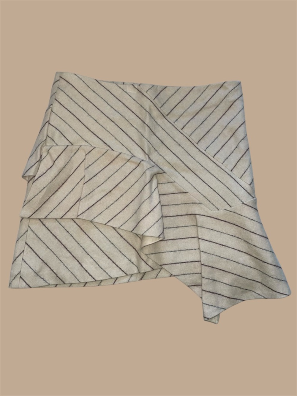 Isabel Marant Kimura Asymmetric Striped Mini Skirt